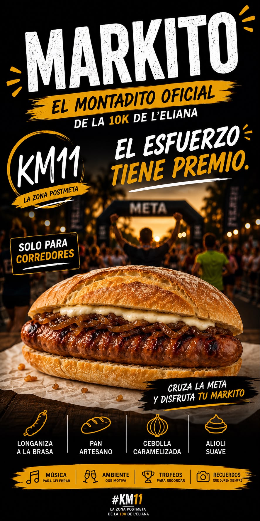 Cartel del Markito, el bocadillo especial de longaniza de la zona KM 11
